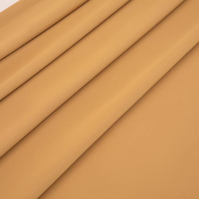 Queen Flat Sheet Only， 90x102Inch Light Brown - Image 4