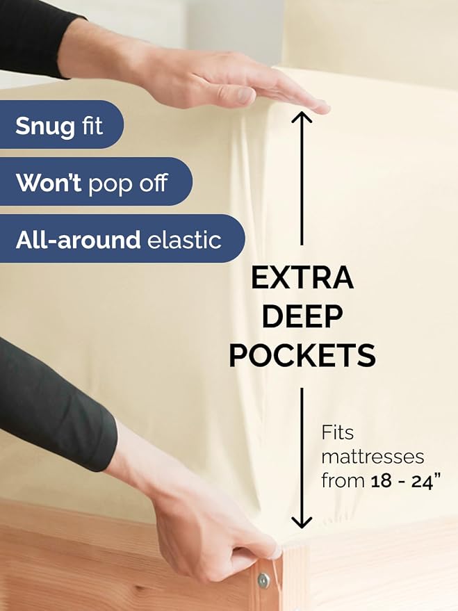 Extra Deep Cal King Fitted Sheet - Image 2