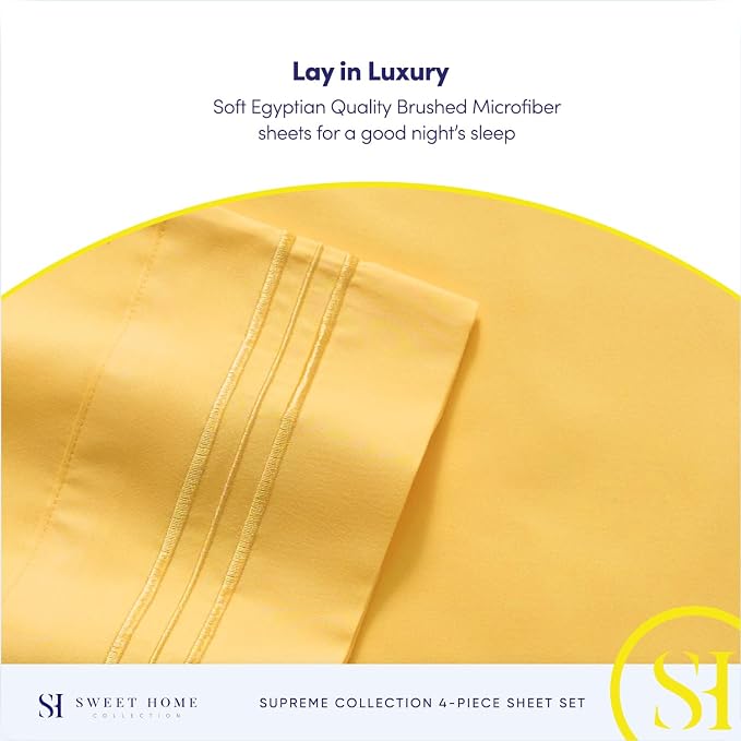 Twin XL Sheets - Breathable Luxury Sheets - 1800 Supreme Collection Extra Soft - Image 6