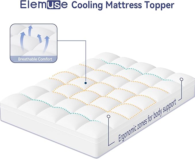 ELEMUSE RV Short Queen Mattress Topper - Image 5