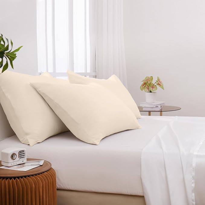 Pillowcases Standard 4 Pack, 20x26 Pillow Cases - Image 2