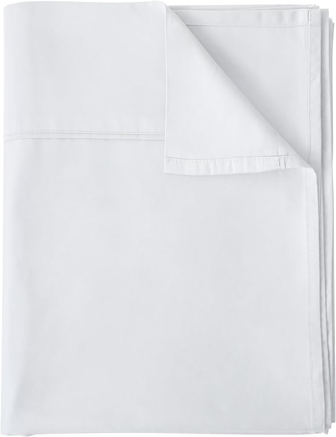 Flat Sheet Only Queen Size, 400 TC 100% Egyptian Cotton Flat Sheet by ShunjieHome