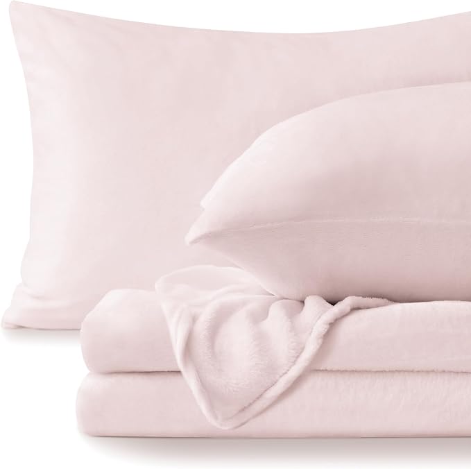 BEDELITE Flannel Sheets Twin Size Pink by BEDELITE