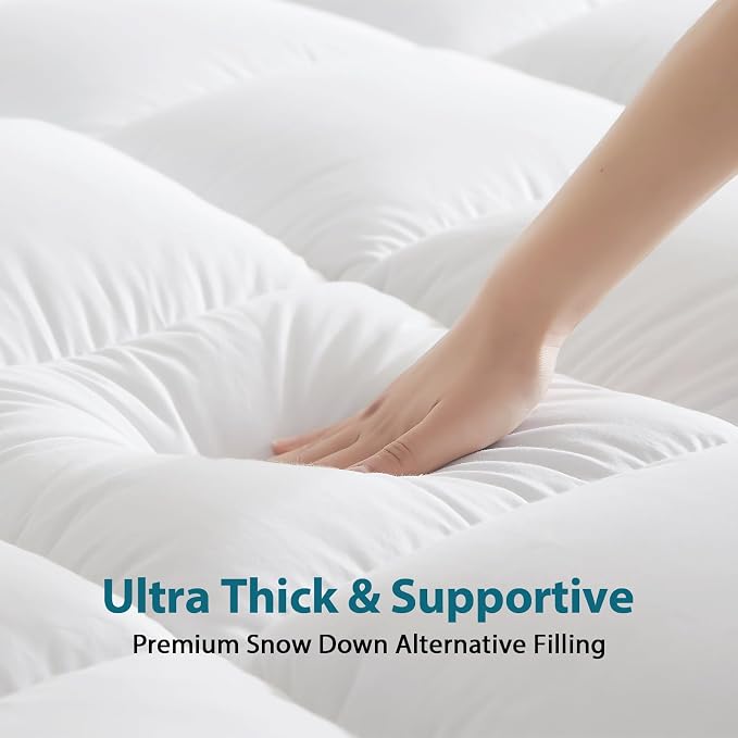 CYMULA Queen Mattress Topper for Back Pain - Image 7