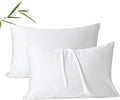 2 Pack Cooling Pillow Cases, Viscose Derived from Bamboo Pillow Protectors King by ShunjieHome