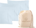 Set of 4 Pillow Cases King, 800 TC 100% Egyptian Cotton, Silky Soft Sateen by GoodSleepBedding