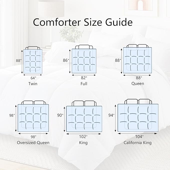 TEXARTIST Premium 2100 Series King Comforter All Season Breathable Lavender - Image 6