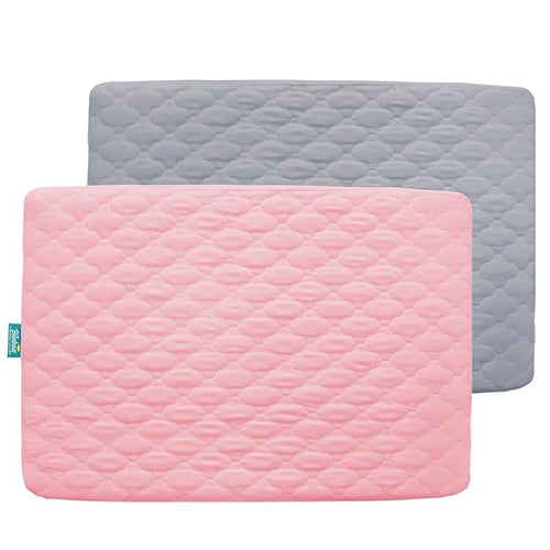 2 Pack Pack and Play Mattress Protector Sheets Fitted Waterproof Playard by Bilobanbabybedding