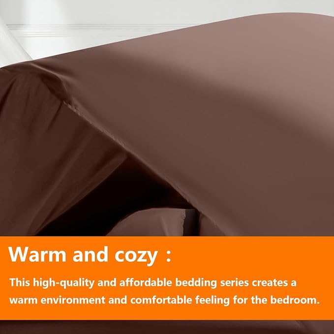 TAIMIT Brown Queen Size Comforter Set - Image 2