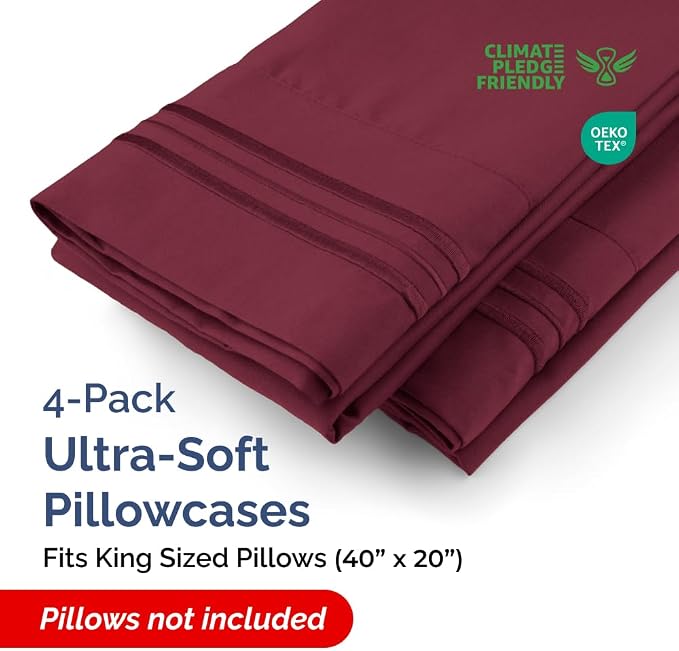King Pillow Cases Set of 4 - Image 2