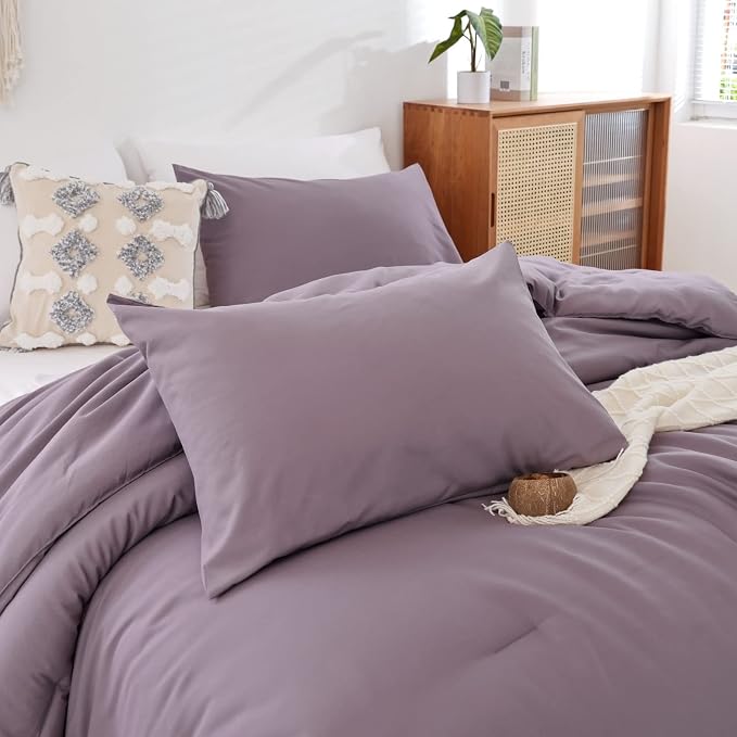 ROSGONIA Dusty Purple Twin/Twin XL Comforter Set - Image 3