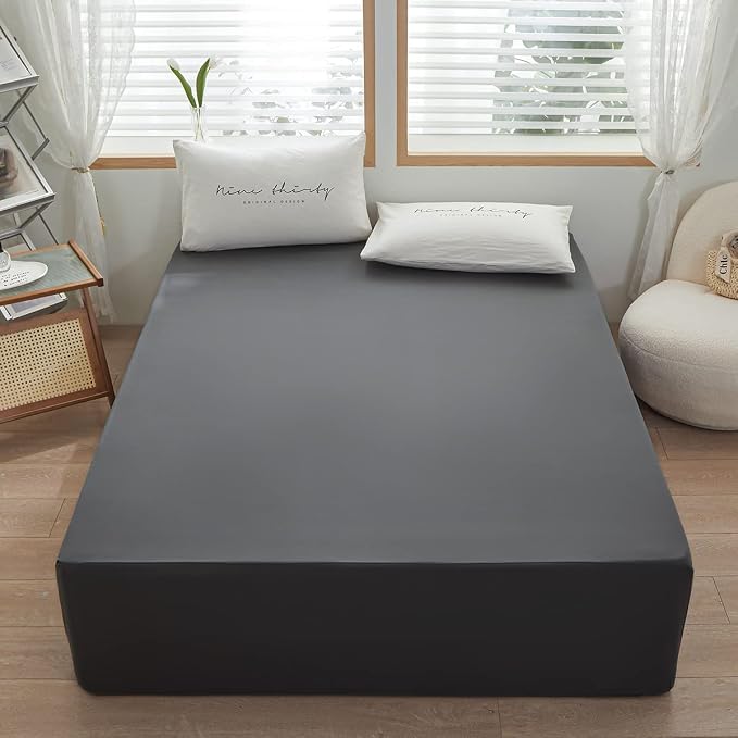 Bedding Queen Size Fitted Sheet Only- Bottom Matress Fitted Sheet-Fits 15inches - Image 2