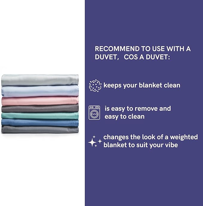 YnM 15lbs Weighted Blanket for Adults, Cooling Nylon/PE Heavy Bed Throw Blanket - Image 9