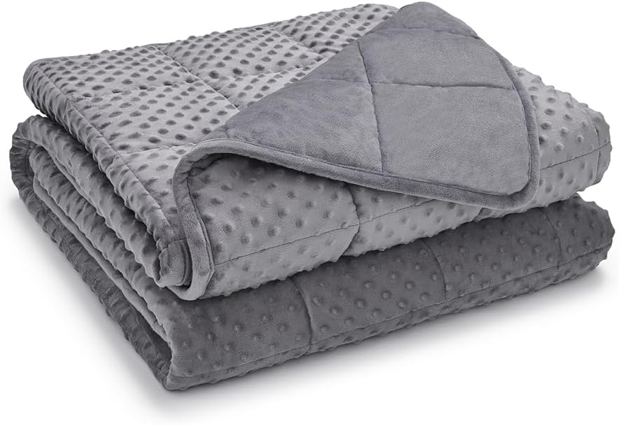 TONGDADA Minky Weighted Blanket | 40''x60'', 5lbs | Cozy and Soft Minky - Image 2