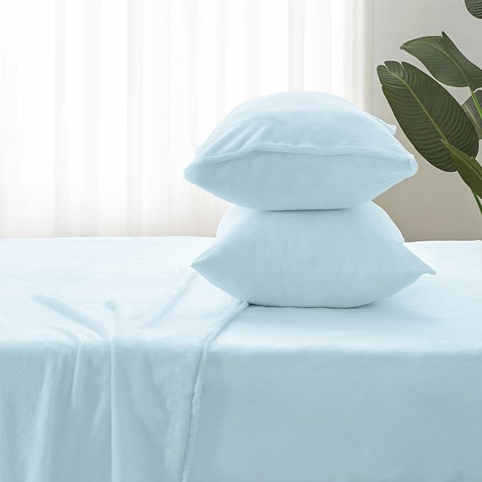 BEDELITE Flannel Sheets Twin Size Blue - Image 7
