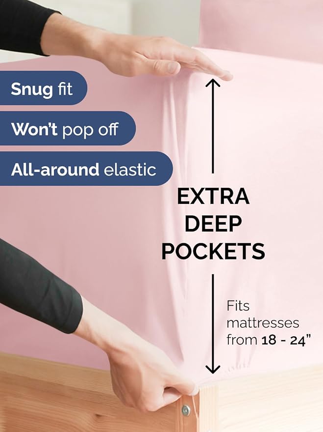 Extra Deep Twin Sheet Set - Image 3