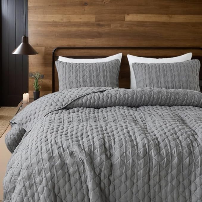 WDCOZY Oversized California Cal King Size Quilt Bedding Sets - Image 9