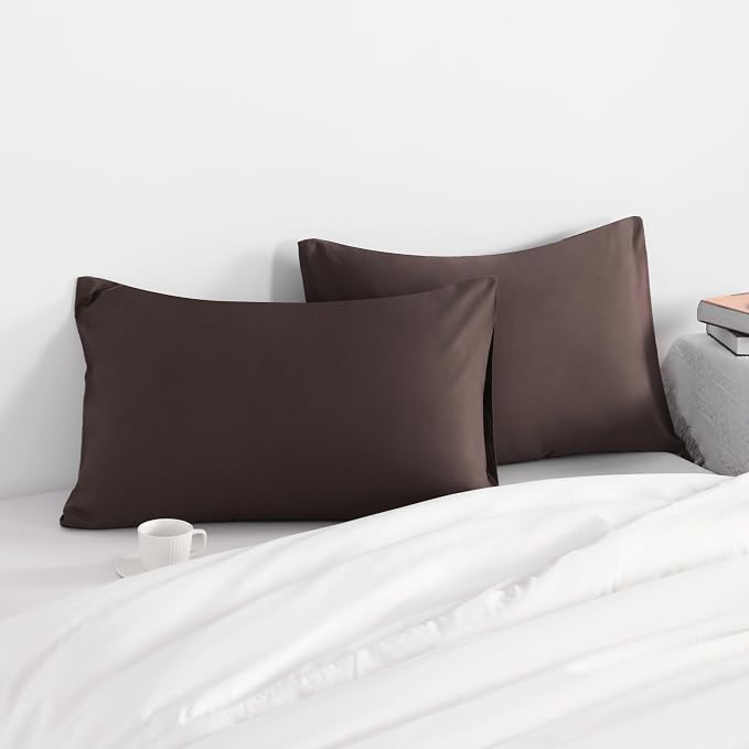 NTBAY Standard Pillow Cases Set of 2, 2 Pack Brushed Microfiber 20x26 Pillow - Image 2