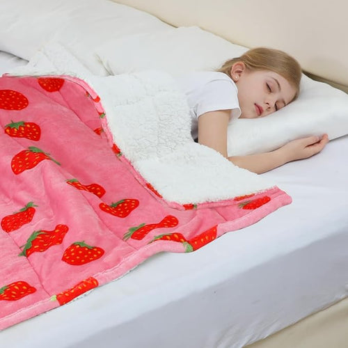 Aemicion Strawberry Pink Weighted Blanket - Image 2