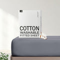 FreshCulture Pure Cotton Fitted Sheets King Size, 300 Thread Count Percale by FreshCulture