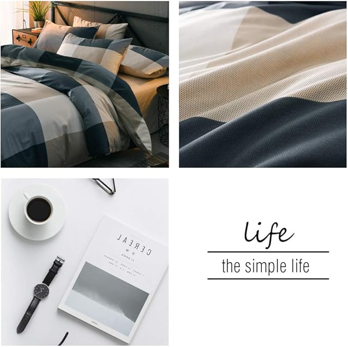 mixinni Full Size Checkered Duvet Cover Set - Image 7