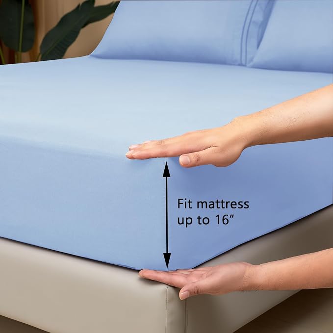 Mejoroom King Size Bed Sheet Set - Image 3