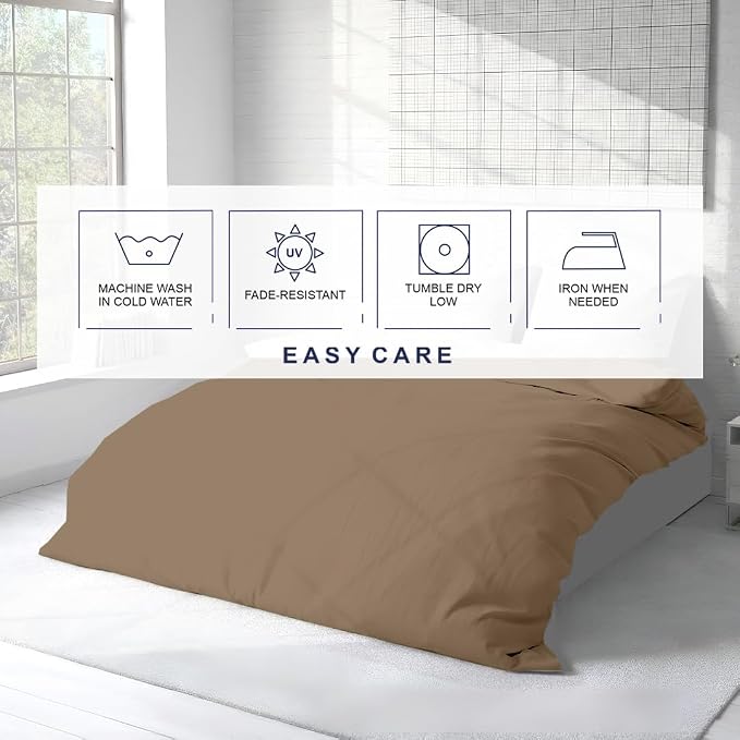 Kotton Culture 1 Pc 120" x 98" Duvet Cover Oversized King 100% Egyptian Cotton - Image 7