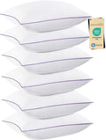 JOLLYVOGUE Pillows Queen Size Set of 6, Washable Supportive 6 Pack Bed Pillows by JOLLYVOGUE
