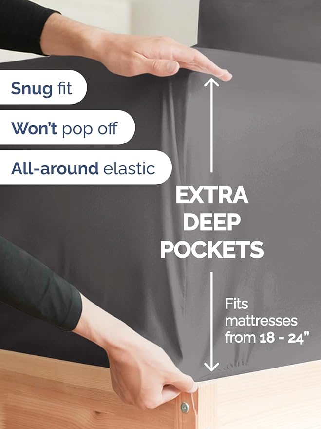 Extra Deep Split King Sheet Set - Image 3