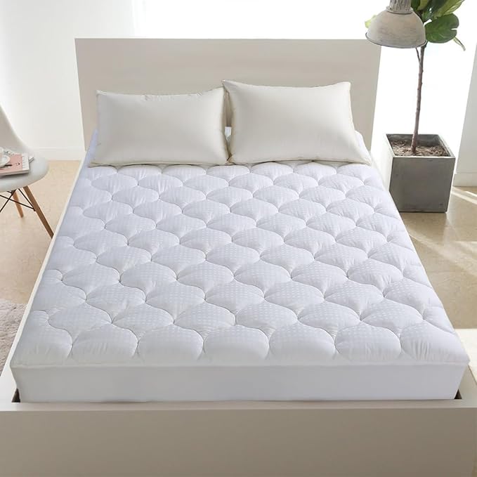 LEISURE TOWN Olympic Queen Mattress Pad Cover Mattress Topper Cotton Top Pillow - Image 9