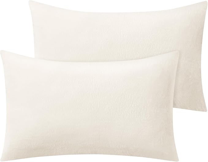 BEDELITE Flannel King Size Pillow Cases Set of 2, Super Soft Fleece Pillowcases by BEDELITE