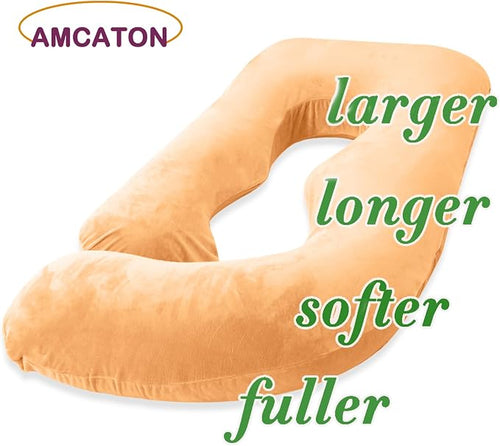 60 Inch Pregnancy Pillow for Sleeping, Extra Large U Shaped Body Pillow - Image 2