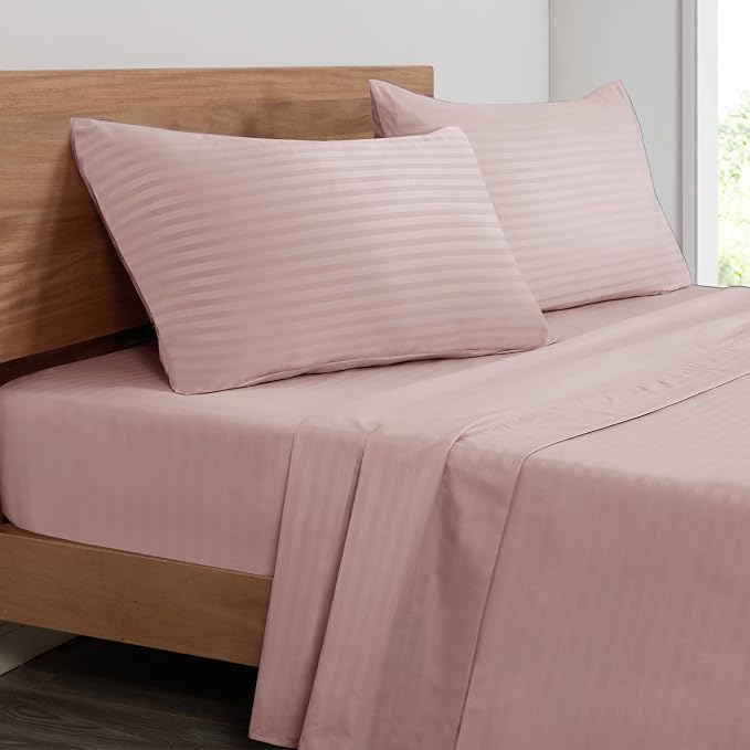 Mejoroom Striped King Size Bed Sheet Set by Mejoroom