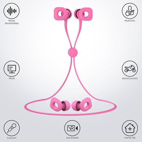 2 Pairs of Earplugs for Sleeping, Reusable Hearing Protection Ear Plugs - Image 2