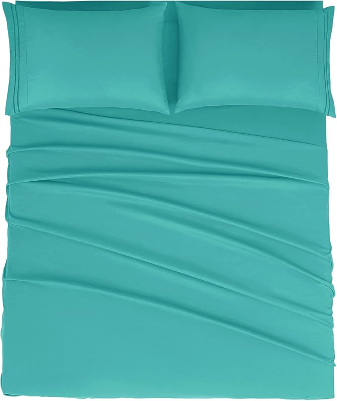 Mejoroom California King 1800 Thread Count Bed Sheets Set, Deep Pocket by Mejoroom