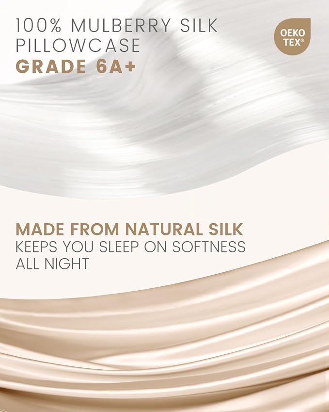 THXSILK Set of 2 Mulberry Silk Pillowcases - Image 2