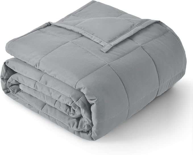 Topblan Weighted Blanket 10 pounds, Soft Cooling Weighted Blanket Twin Size by Topblan