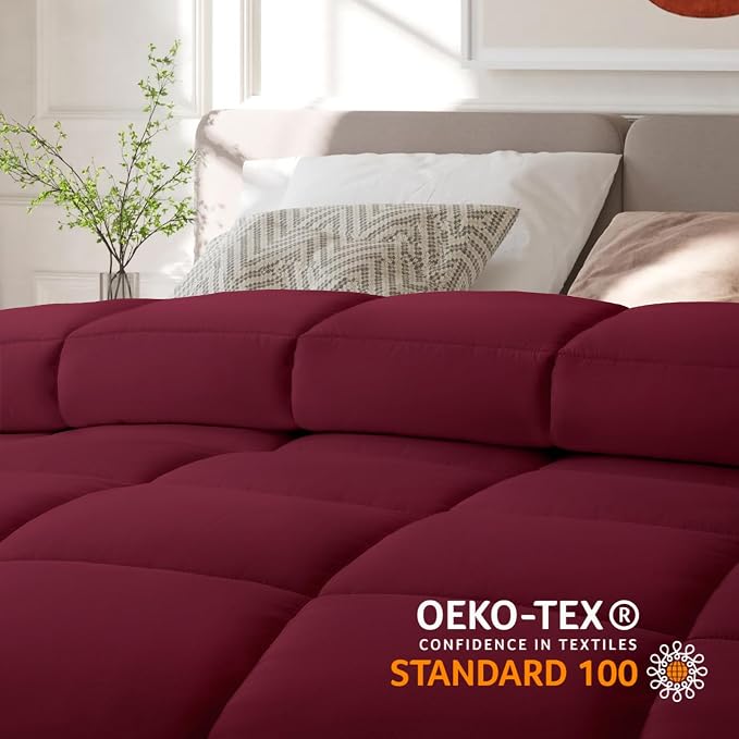 COHOME Premium Twin/Twin XL Size Comforter, All-Season Quilted Down Alternative - Image 6
