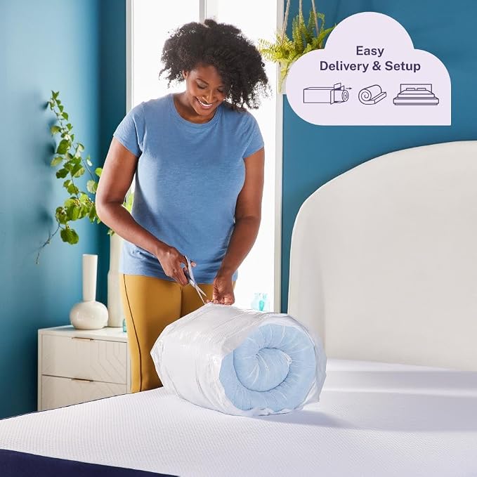 Sleep Innovations Dual Layer 4 Inch Memory Foam Mattress Topper, Twin Size - Image 8