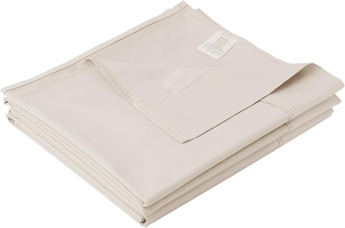 Cotton Cal King Flat Sheet Only, 600 Thread Count 100% Egyptian Cotton Top by ZaizaiHome