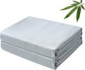 Bamboo Viscose Flat Sheets Only, 400 Thread Count Sateen Weave Full Size Flat by ZaizaiHome