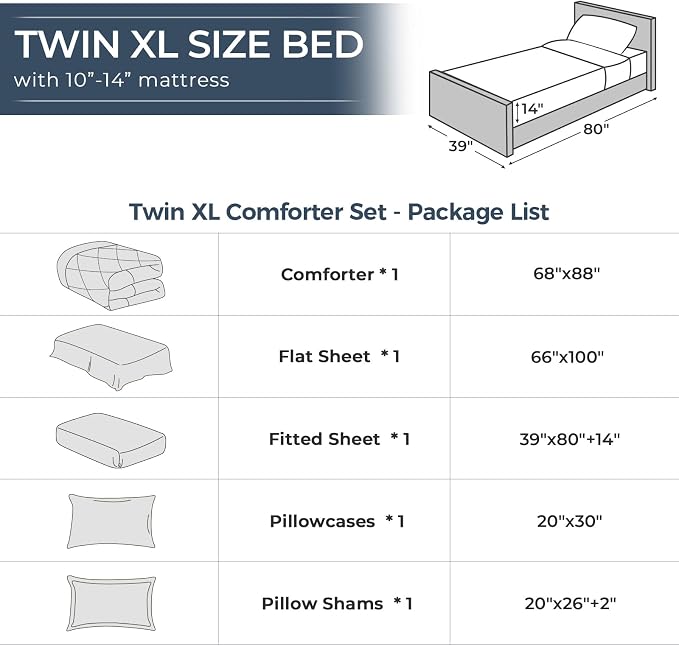 HEVUMYI Burnt Orange Twin-XL Comforter Set - Image 8
