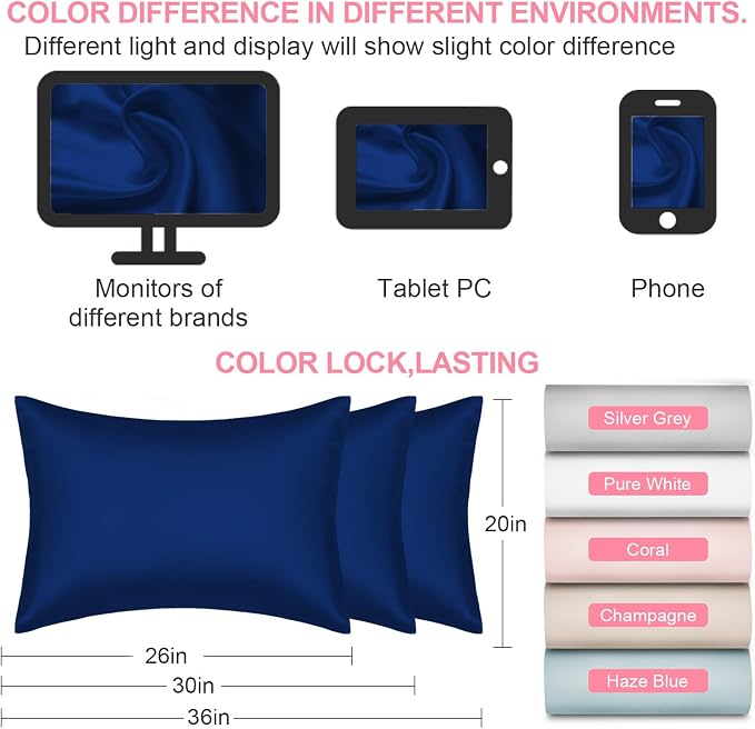Silk Pillow Cases Queen Size - Image 7