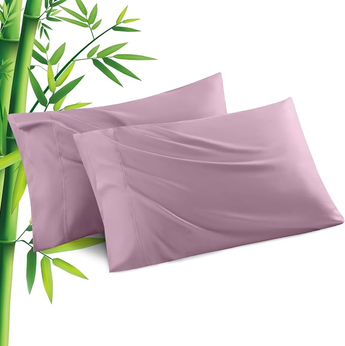 Pillowcases King Size 2 Pack, Cooling Viscose from Bamboo Pillow Cases by JamRest