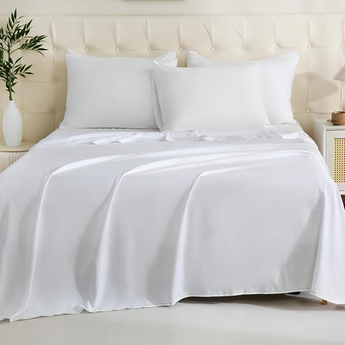 ZPECC White Bulk Flat Sheets Only King Size 12 Pack, Easy Sort Top Bed Sheet by - Image 7