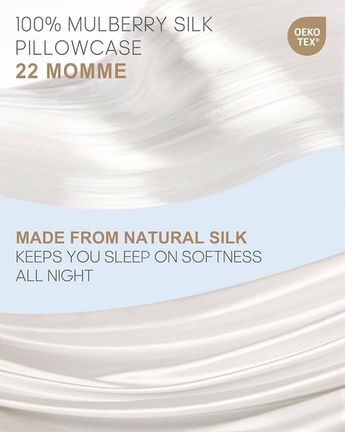 THXSILK Set of 2 100% Mulberry Silk Pillowcase - Image 2