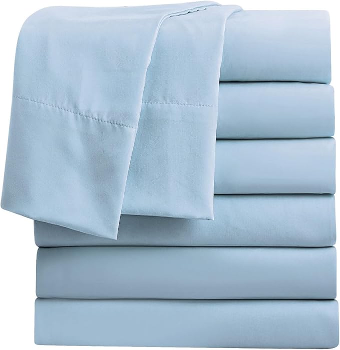 FreshCulture King Flat Sheets Only, Soft Microfiber Bedding Sheets by FreshCulture