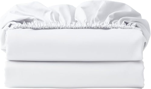 2-Pack 100% Egyptian Cotton Fitted Sheet TwinXL Size, 600 Thread Count Cotton by ZaizaiHome