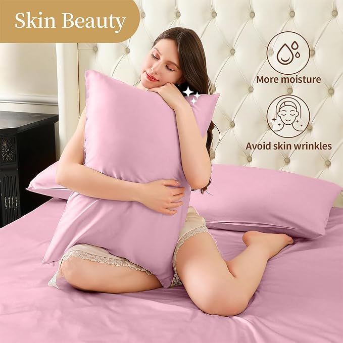 Mulberry Silk Pillowcase for Hair and Skin Queen Size 20"X 30" - Image 6