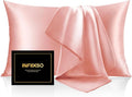 INFIIXSO Silk Pillow Cases 2 Pack Standard Size, Ultra Smooth & Soft Mulberry by INFIIXSO